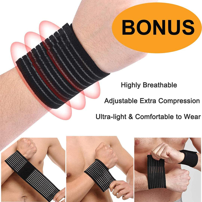 [Australia] - Ankle Brace, 2PCS Ankle Braces for Men & Women, Adjustable Compression Ankle Wrap Support for Ankle Protection, Breathable & Comfortable, Ankle Support Brace for Sprains, Sports Injuries and Recovery Large Classic Black 