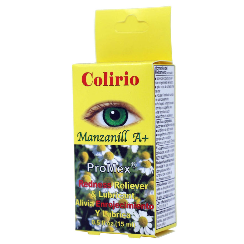 [Australia] - Colirio Manzanill A+ Eye Lubricant, Redness and Dryness Relief, 2-Pack of 0.5 FL Oz, Bottles. 