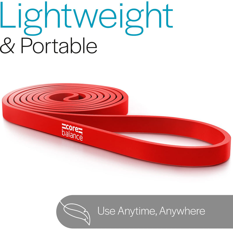 [Australia] - Core Balance Assisted Pull Up Bands Resistance Strength Training Natural Latex (Light to Extra Heavy) Red (Light) 