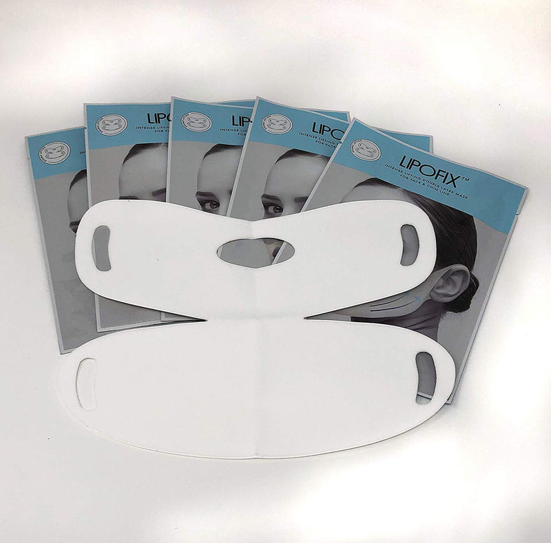 [Australia] - Double Chin Reducer Intense Lifting Double Layer Mask LipoFix - 5 Masks‚Ä¶ 