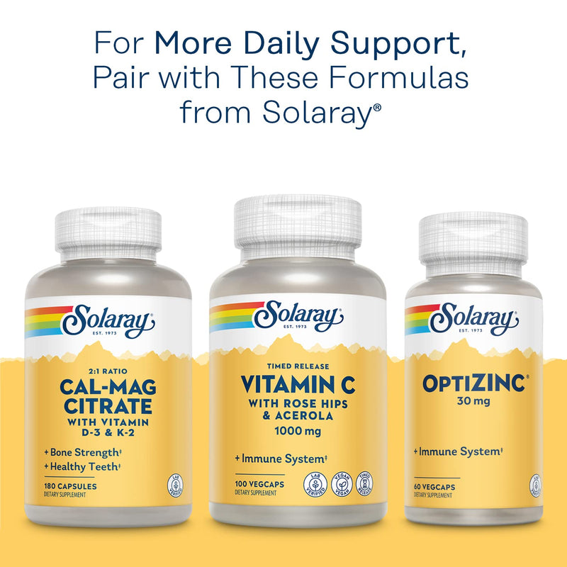 [Australia] - Solaray Vitamin B-Complex 100 mg, Healthy Energy, Blood Cell Formation & Nerve Impulse Transmission Support, 100 VegCaps 