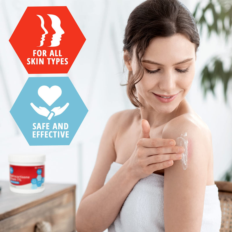 [Australia] - Medpride Hydrocortisone 1% Anti Itch Cream - Maximum Strength Instant Itch Relief Cream for Mosquito Bites, Eczema, Dermatitis, Skin Infections & Hemorrhoids - Suitable for Sensitive Skin- 16 oz 