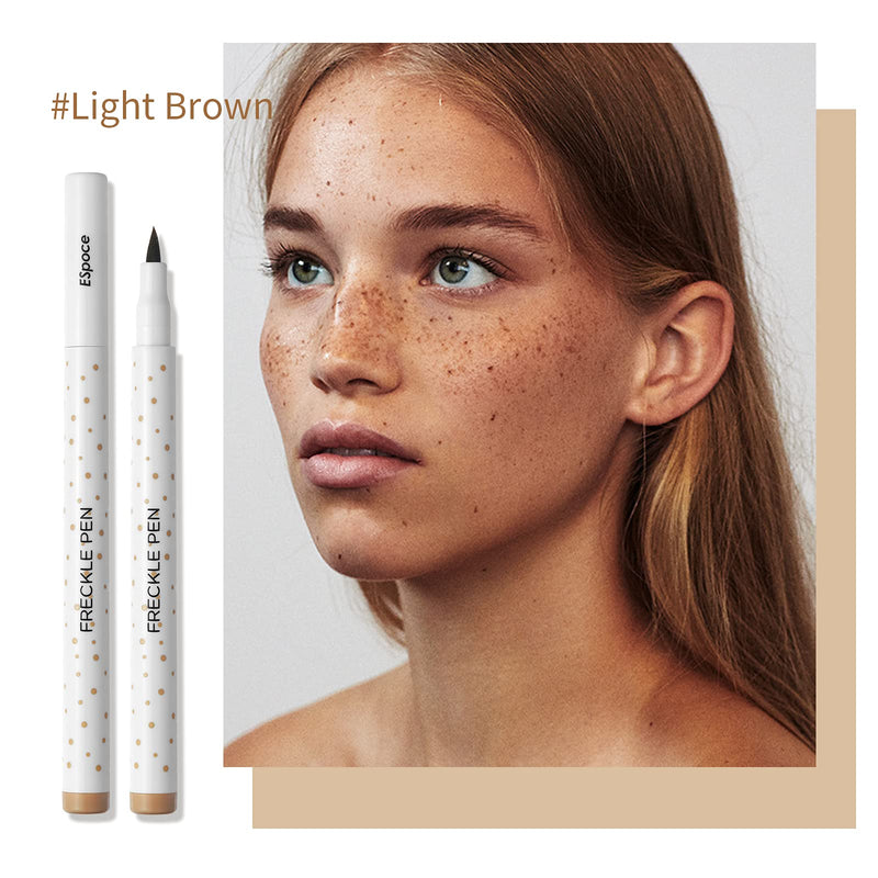[Australia] - Freckle Pen 2 Colors Waterproof Long Lasting Quick Dry Small Spot Natural Like Face Freckle Makeup Pen, Dark Brown and Light Brown, Upgrade Design 