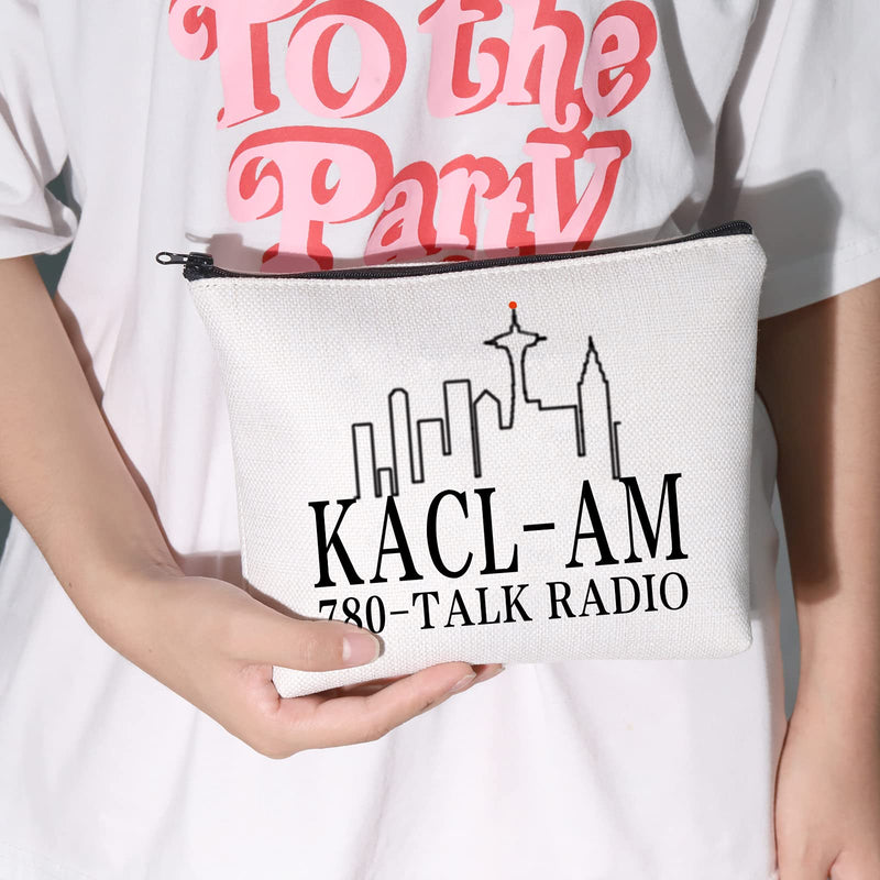 [Australia] - LEVLO The Frasier Fans Cosmetic Make Up Bag The Frasier TV Show Lover Gift Kacl-Am 780-Talk Radio Frasier Makeup Zipper Pouch Bag For Women Girls, Kacl-Am 780, 