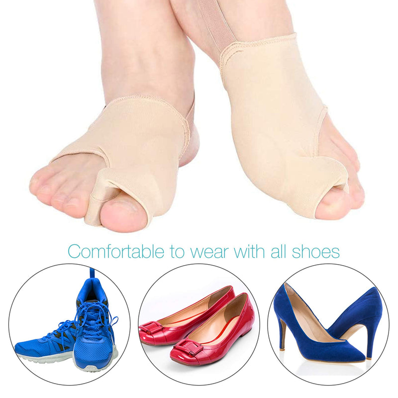 [Australia] - Bunion Corrector and Orthopedic Pain Relief Gel Pad Toe Separator Cushions Hammer Toe, Overlapping Toe, Improves Toe Realignment for Men and Women with Heel Band (Small) Small 