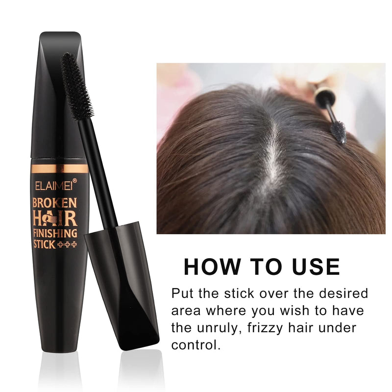 [Australia] - Hair Finishing Stick, 2PCS Anti-Frizz Cream Broken Hair Mascara For Flyaway Hair Refreshing Not Greasy Shaping Gel Cream Hair Wax Stick Fixing Bangs Stereotypes Cream 