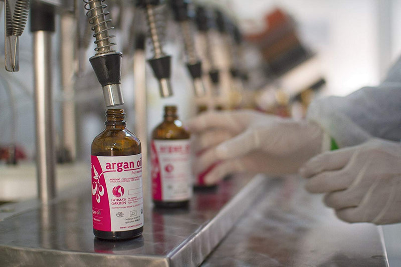 [Australia] - Argan Oil of Morocco by Fatima's Garden- Certified 100% Organic by Ecocert and USDA, moisturizer for Face, Hair, Body, Nails, cold-pressed| for soft, shiny & clear skin, strong hair 3.4 Fl oz-100ml 100 ml (Pack of 1) Pure Argan Oil 