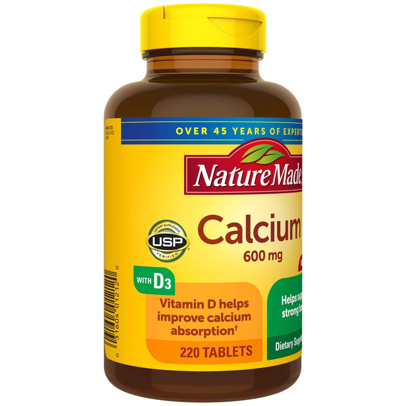 [Australia] - Nature Made Calcium 600 mg with Vitamin D3, 220 Tablets 
