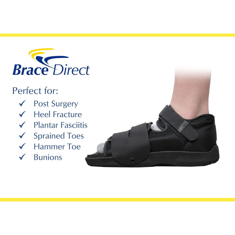 [Australia] - Squared Toe Post Op Shoe - Adjustable Medical Walking Shoe for Post Surgical or Operation Support, Broken Foot or Toe, Stress Fractures, Bunions, Hammer Toe for Left or Right Foot L3260 by Brace Align XS 