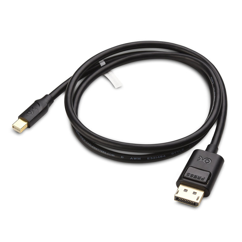 [Australia] - Cable Matters 4K Mini DisplayPort to DisplayPort Cable (DisplayPort to Mini DisplayPort) in Black 3 Feet - 4K 60Hz, 2K 144Hz Monitor Support 