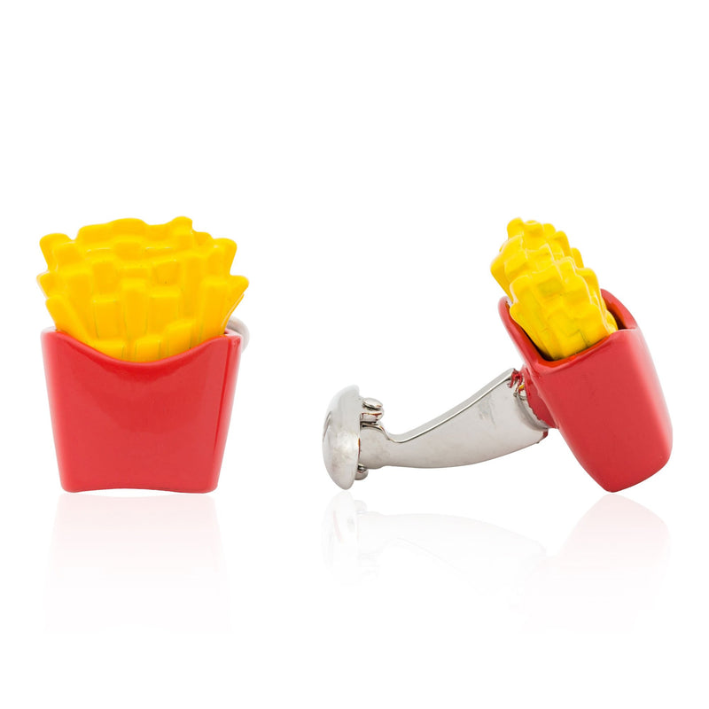[Australia] - Cracked Pepper Cuff-Daddy French Fry Fries Cufflinks with Presentation Box 