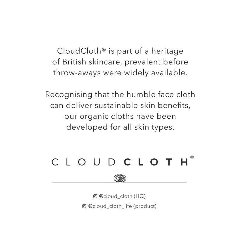 [Australia] - NEW CloudCloth¬Æ Reusable Organic Dual Effect Muslin Organic Cotton Cleansing Cloths 