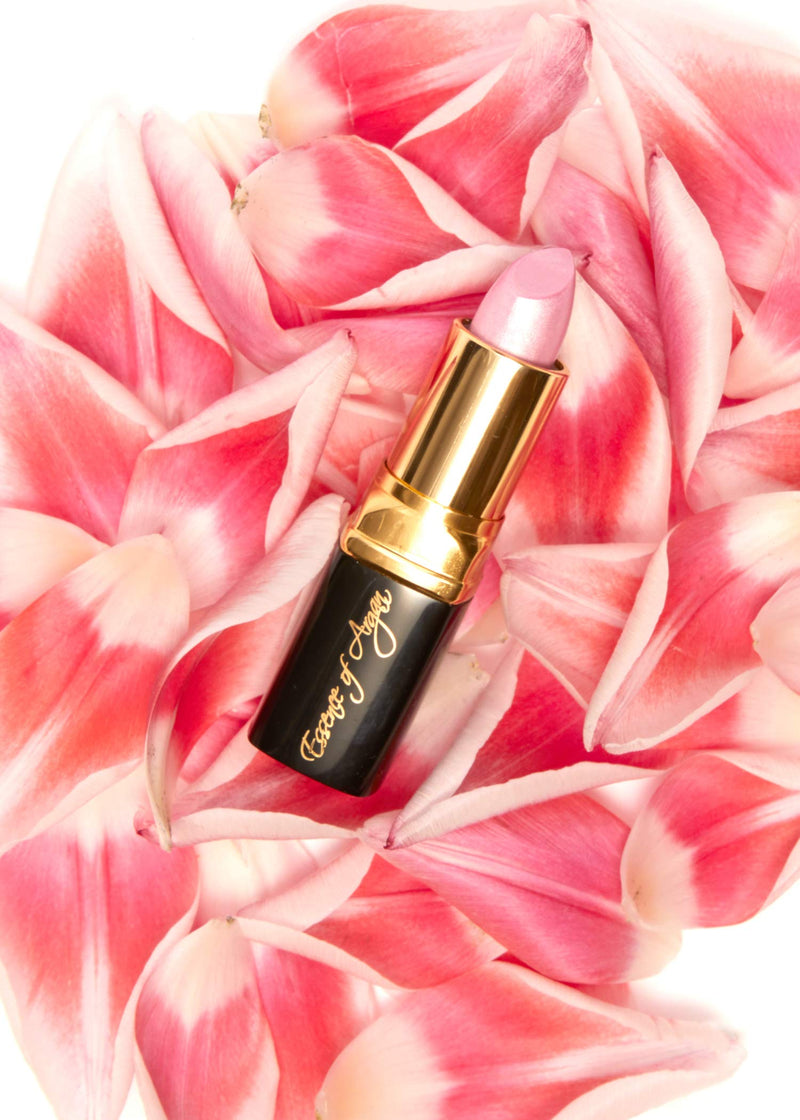 [Australia] - Essence of Argan Moisturizing Lipstick - Enriched with 100% Pure Organic Argan Oil, Shea Butter - Voluptuous Sexy Lips - Sunscreen, Hydration & Nourishing - Long Lasting Lip Balm - Precious Pink 