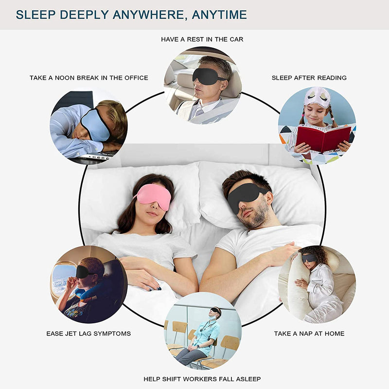 [Australia] - Sleep Masks & Blindfold，Super-Smooth Eye mask for Sleeping，Suitable for Travel, nap, Night Sleep,for Men Women Children Sleeping mask (Dark Blue) Dark Blue 