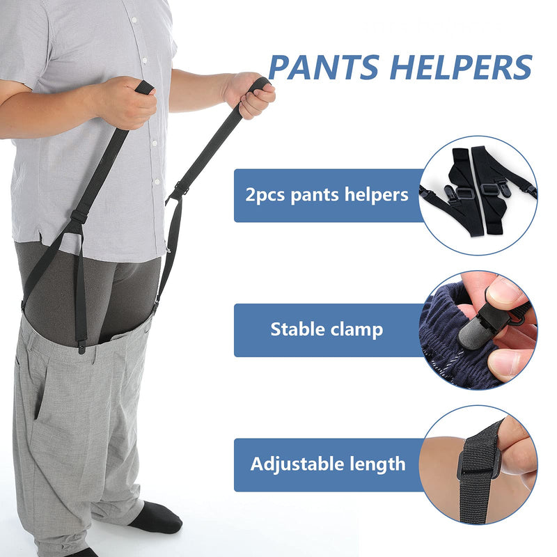 [Australia] - Sock Aids Tool and Pants Assist for Elderly, Disabled,Pregnant, Diabetics - 17.32” Long Shoe Horn, Sock Removal Tool, Pulling Assist Device - Helper Aide Tool 