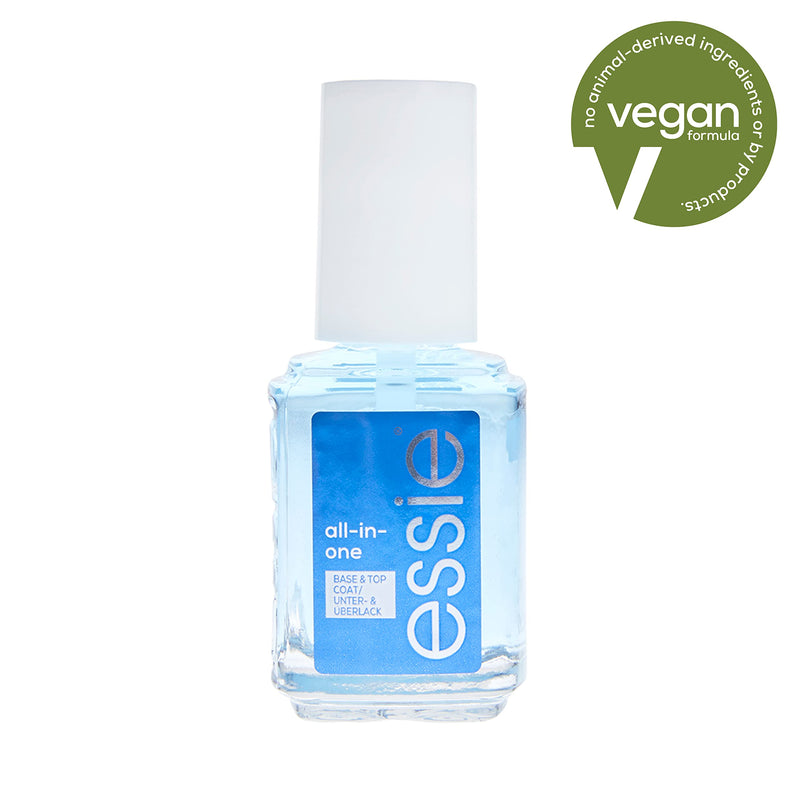 [Australia] - essie All-In-One Base Coat + Top Coat + Strengthener Nail Polish, 0.46 Ounces (Packaging May Vary) ALL IN ONE BASE COAT & TOP COAT 