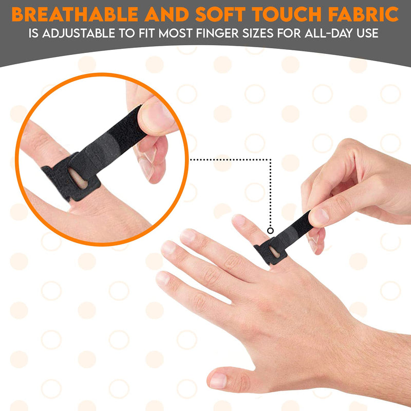 [Australia] - CTR Band Trigger Finger Splint - Support Brace for Middle, Ring, Index, Thumb and Pinky - Straightening Curved, Bent, Locked Hands - Tendon Lock Release Stabilizer Knuckle Wrap 