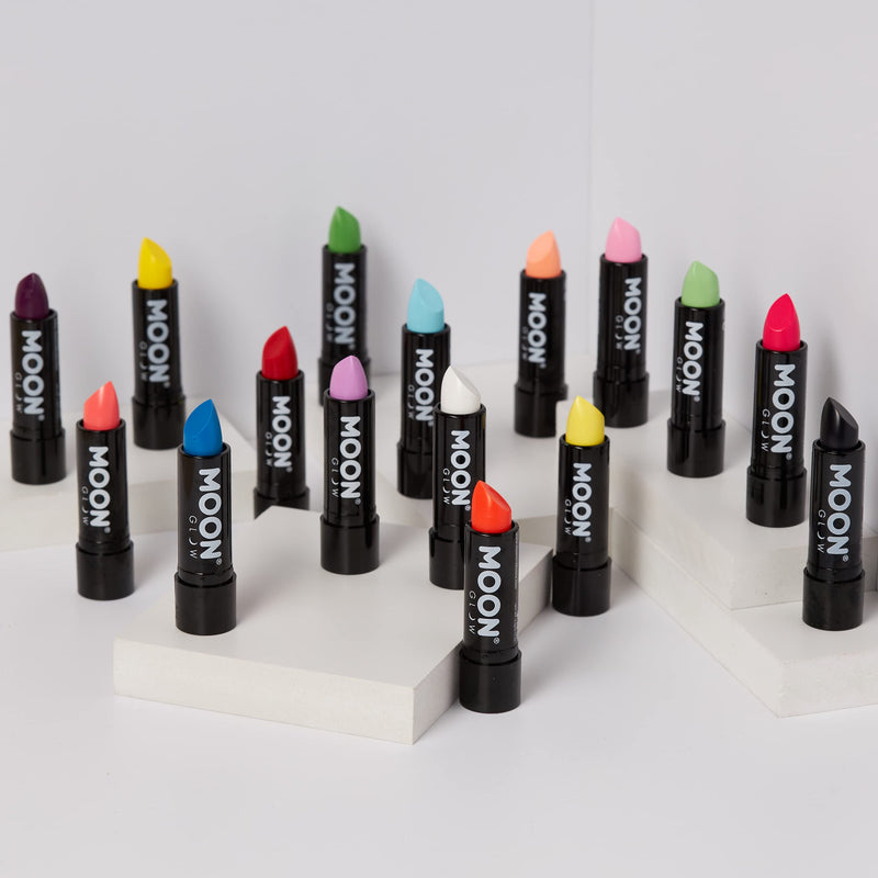 [Australia] - Neon UV Lipstick by Moon Glow - Black - Bright Neon Coloured Lipstick - Glows under UV 