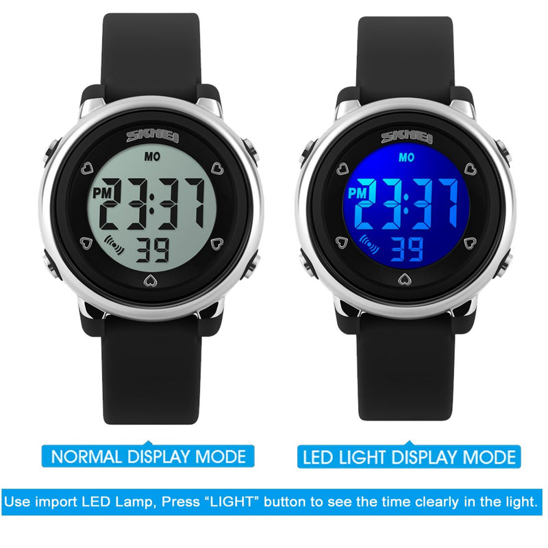 [Australia] - Kid Watch Multi Function 50M Waterproof Sport LED Alarm Stopwatch Digital Child Wristwatch for Boy Girl Black 