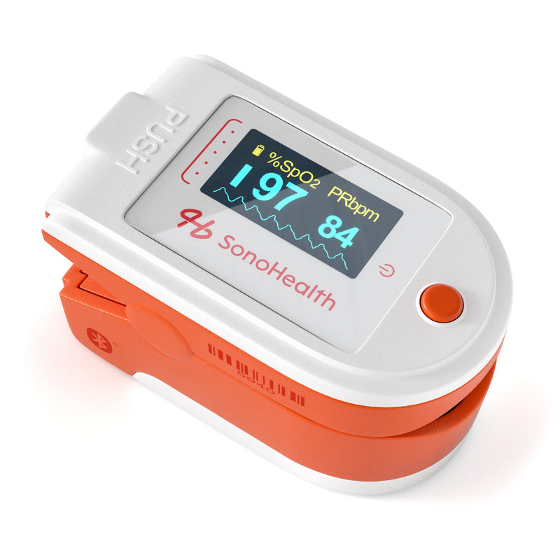 [Australia] - SonoHealth DocPro® 7000BT - Professional Grade Fingertip Oximeter - Blood Oxygen Saturation Monitor, Heart Rate Monitor - Data Recording, Tech-Friendly Pulse Oximeter - Bluetooth-Enabled - Lifetime Mobile App Access 