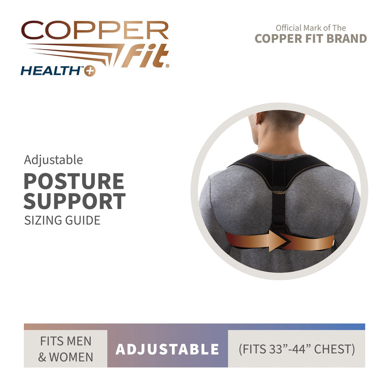 [Australia] - Copper Fit Health Unisex Posture Support, Adjustable 