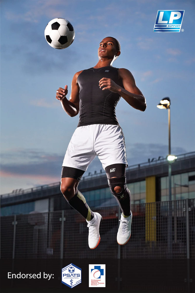 [Australia] - LP SUPPORT 270Z Calf Compression Sleeve - Delay Soreness, Calf Muscle Strain (Black - Small) (Pack of 1) Black 