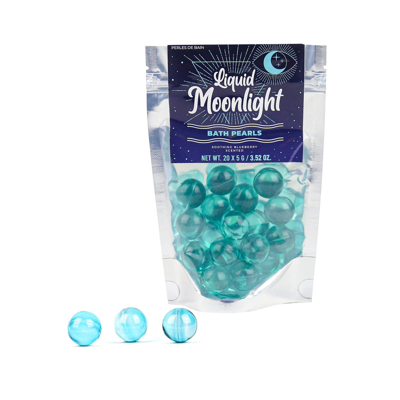 [Australia] - Gift Republic Liquid Spirit Moonlight Bath Pearls 20-Pack Soothing Blueberry Scent, Multicoloured 