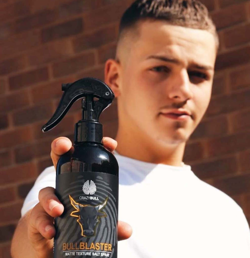 [Australia] - Crazy Bull Sea Salt Spray - Vegan & Water-Based Bull Blaster with Natural Matte Finish & Firm Hold - Thickening & Volumising Texture Hair Styling Product for Men & Women, Citrus Scent 