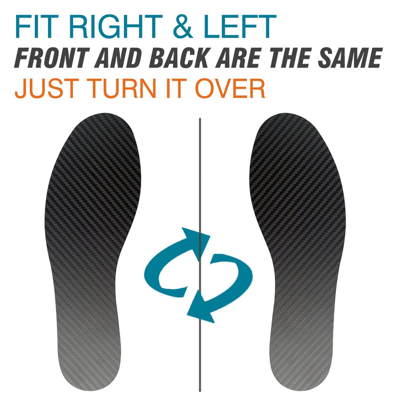 [Australia] - Carbon Fiber Insole, Rigid Insert for Foot Arthritis, Mortons Toe, Turf Toe, Hallux Limitus, Hallux Rigidus, 1 Piece 27.5cm(Fit Women's Size 12, Men's 11) 27.5cm,Fit Women's Size 12, Men's 11 