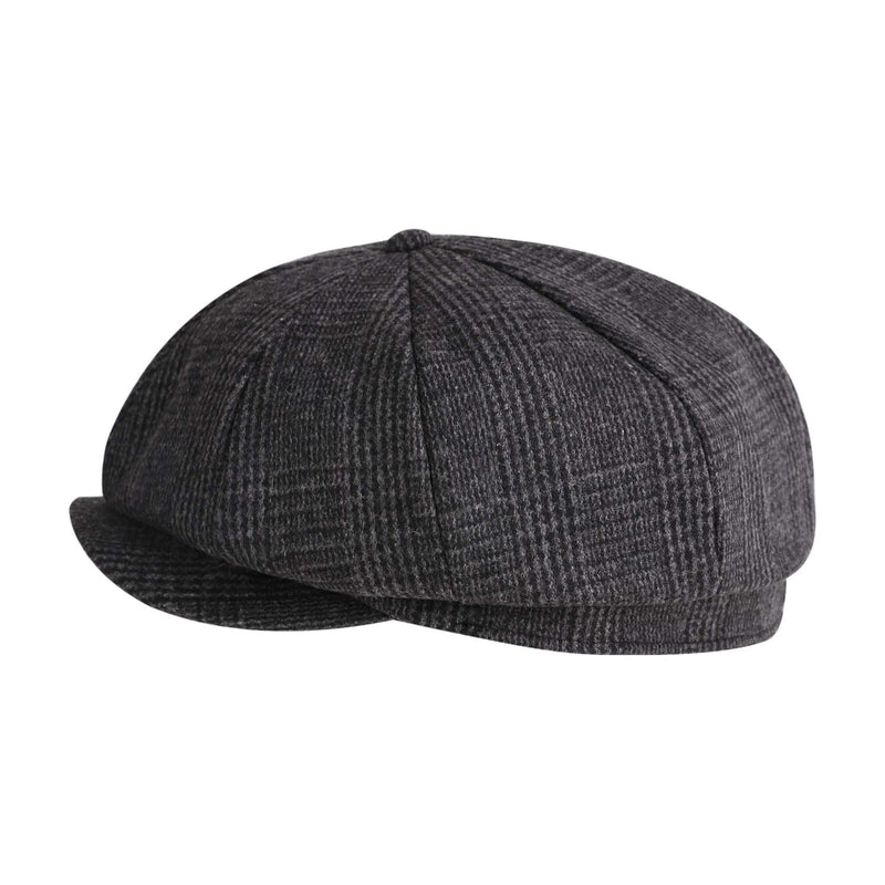 [Australia] - Classic 8 Panel Wool Tweed Newsboy Gatsby Ivy Cap Golf Cabbie Driving Hat #57 