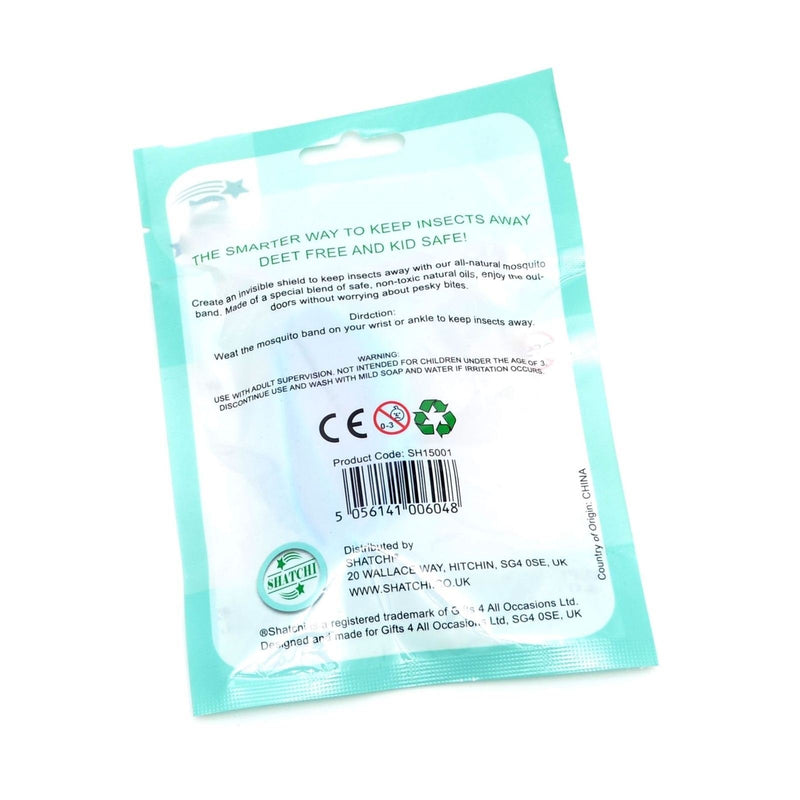 [Australia] - SHATCHI Natural Repellent Mosquito Insect Bracelet Non Toxic Deet-Free Band Soft Rubber Material, Multi, One Size 