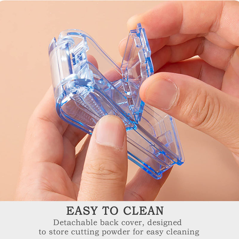 [Australia] - Pill Tablet Cutter for Small or Large Pills, Pill Splitter with Blade for Pills and Tablets Cut in Half Quarter (Blue) Blue 