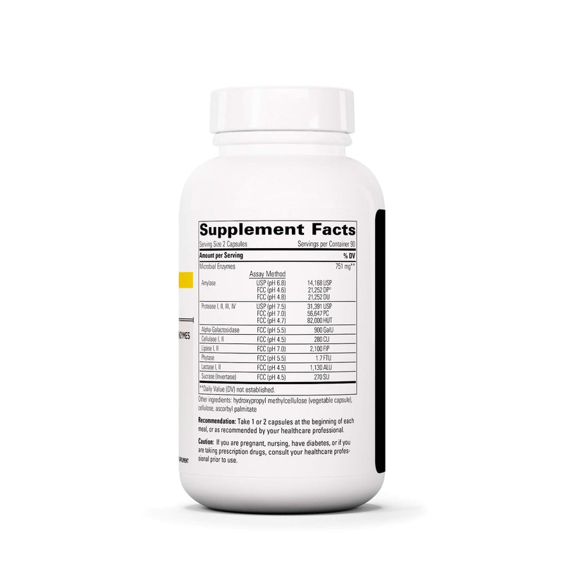 [Australia] - Integrative Therapeutics Similase BV - Physician Developed Digestive Enzymes for Digestion of Beans and Vegetables* - Includes Alpha-Galactosidase - Dairy Free - 180 Vegetable Capsules 