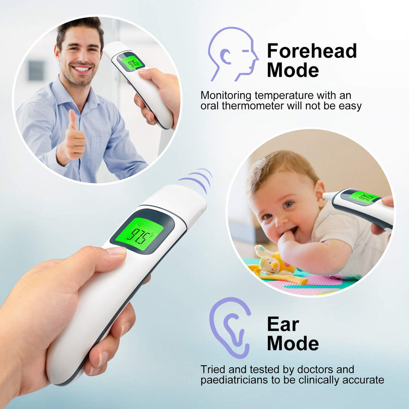 [Australia] - Digital Ear Thermometer, Forehead Thermometer for Adults, Toddlers and Kids Thermometer Fast and Accurate Reading Indoor Outdoor 