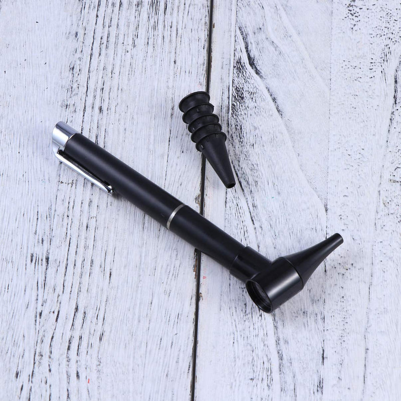 [Australia] - LED Penlight Otoscope Ophthalmoscope Diagnostic Adult Child Home Ear Care Magnifying Lens Flashlight Light Pen Pocket Size 1pc Black 