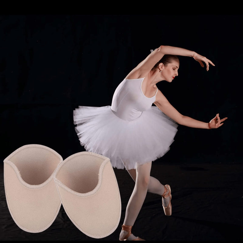 [Australia] - 1 Pair Ballet Dance Shoe Toe Pads Ballet Shoe Pouches Pad Protector Soft Toe Cap Relief Forefoot Pain Point Shoes Ballet Slipperfor Heel Ballet Point Shoes 