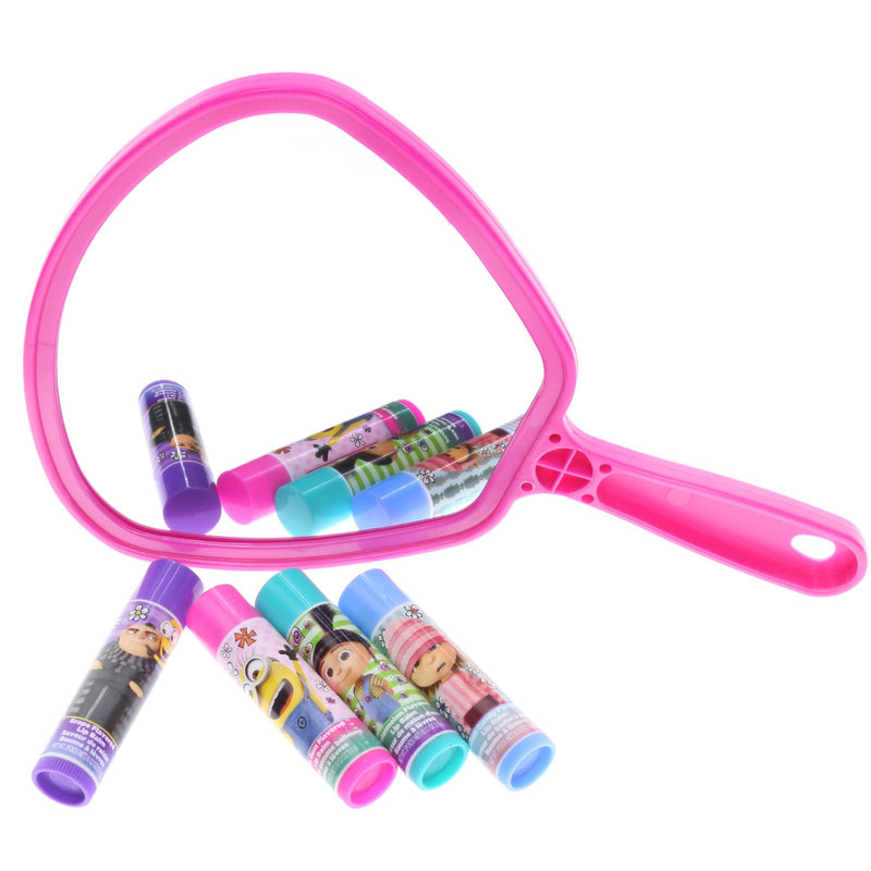 [Australia] - Townley Girl Despicable Me 3 Super Sparkly Lip Gloss Set for Girls, 4 Yummy Flavors with Mirror 