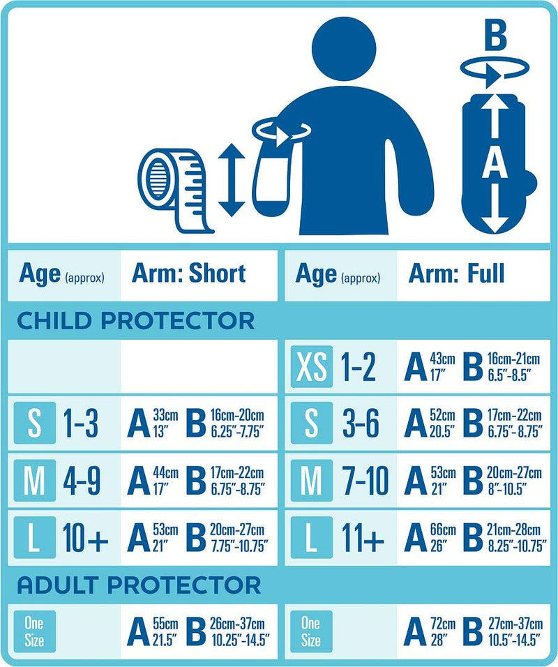 [Australia] - Bloccs Waterproof Cover for Plaster Cast Arm, Swim, Shower & Bathe. Watertight Protector, Adult Full Arm 