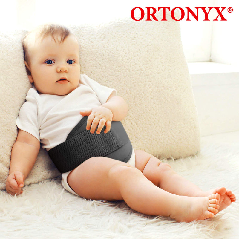[Australia] - ORTONYX Baby Umbilical Hernia Belt - OX350 Medium (Pack of 1) Black 