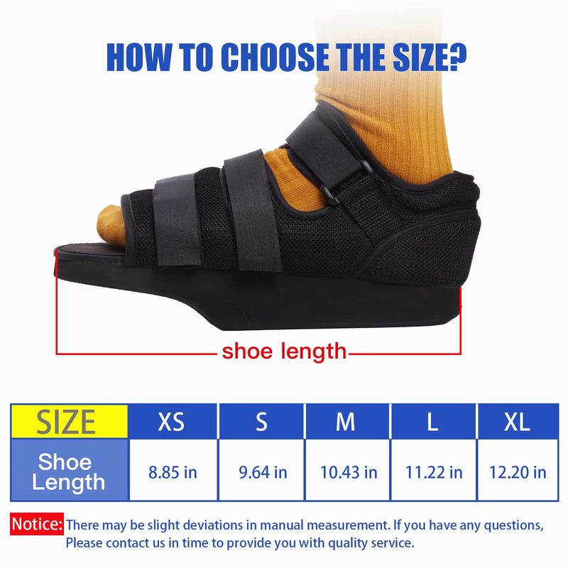 [Australia] - Offloading Post Op Shoe Forefoot Foot Shoes for Broken Toe Surgery Non Weight Medical Shoes for Men and Women（Large） Large 