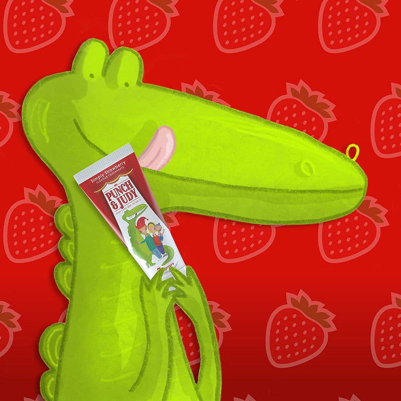 [Australia] - Punch & Judy Kids Toothpaste - Simply Strawberry Flavour, 3+ Years, Fluoride, Sugar Free (3 x 50ml) 79 g (Pack of 3) 