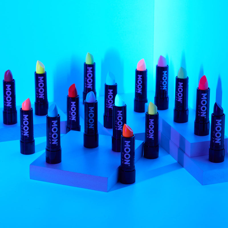 [Australia] - Neon UV Lipstick by Moon Glow - Black - Bright Neon Coloured Lipstick - Glows under UV 