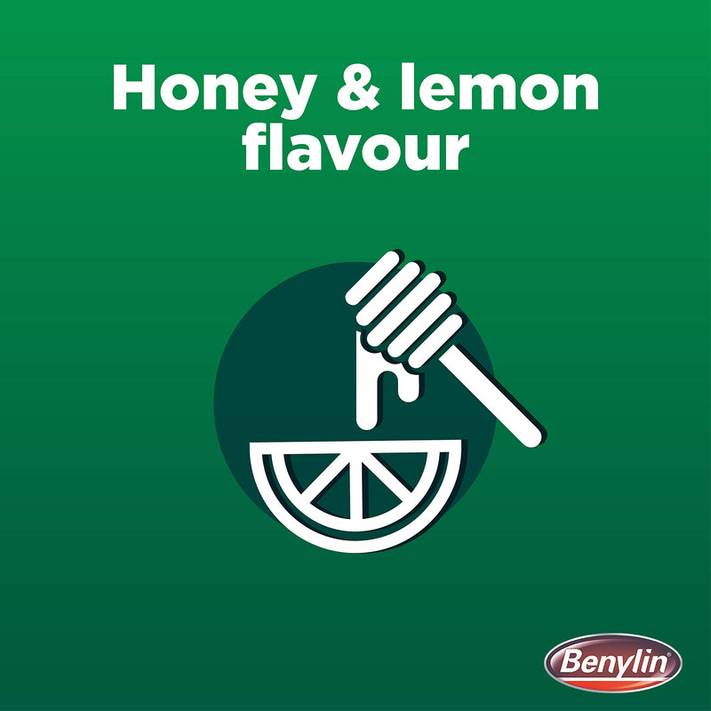 [Australia] - Benylin Mucus Cough Max, Honey and Lemon Flavour, Reduce Cough Intensity from Day 1, Cough Medicine for Adults, 100 mg/5 ml Syrup, 150 ml 150 ml (Pack of 1) 