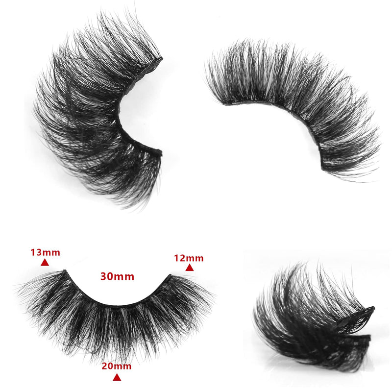 [Australia] - Leipple False Eyelashes 8 Pairs - Professional Reusable 8D Mink Lashes - Natural Waterproof Thick Fluffy Fake Eyelashes Faux Mink Eyelashes (QZ-02) QZ-02 