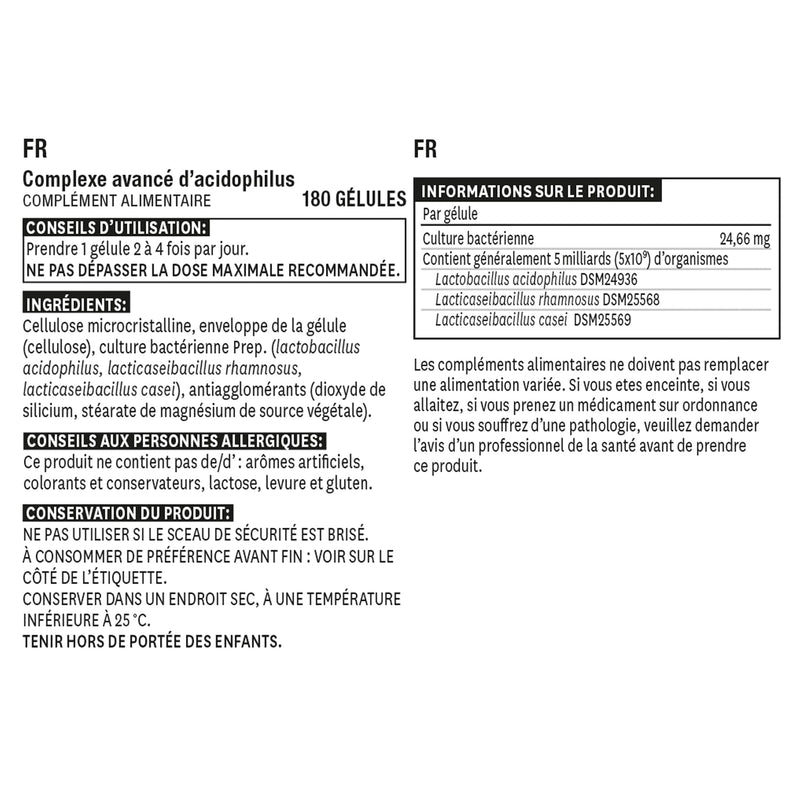 [Australia] - Natures Aid Acidophilus Complex, 5 Billion Bacteria, 180 Capsules (Lactobacillus Acidophilus, Lactobacillus Rhamnosus, Lactobacillus Casei, Good Bacteria, Shelf Stable, Vegan Society Approved) 