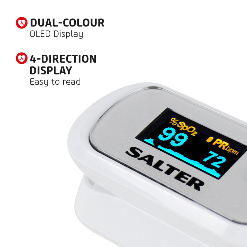 [Australia] - Salter PX-100-EU OxyWatch, Fingertip Pulse Oximeter, Quick Measure, Light and Compact, Portable and Easy to Use, Automatic Power Off, Low Power Consumption, 2 Year Guarantee, 