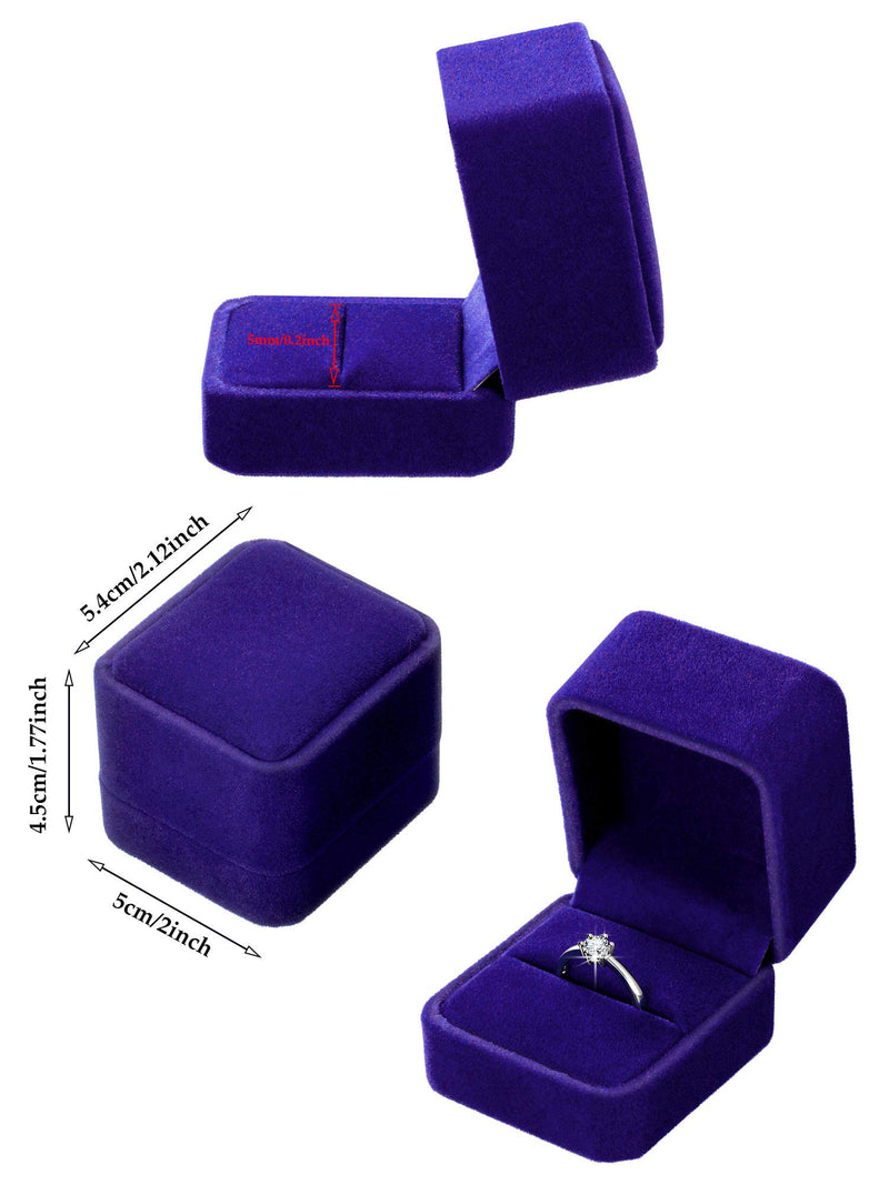 [Australia] - Zhanmai 12 Pieces Velvet Ring Earring Box Gift Jewelry Case Gift Boxes for Wedding, Engagement, Birthday and Anniversary (Royal Blue) Royal Blue 