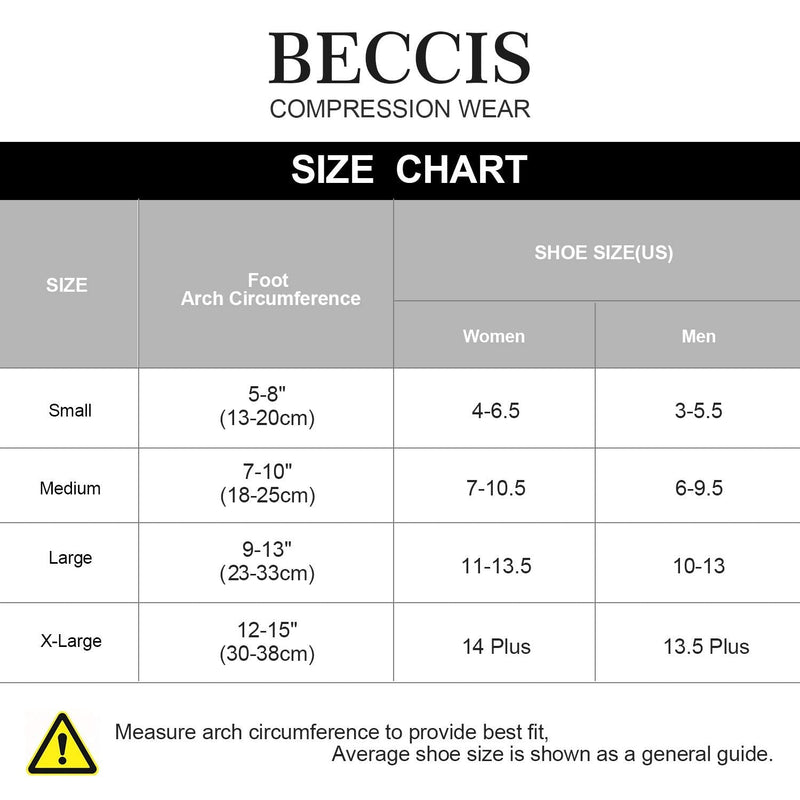 [Australia] - Beccis Compression Socks Foot Sleeves 20-30mmhg with Arch Support for Men & Women，24/7 Foot Care - Best for Plantar Fasciitis，Achilles Tendinitis ，Ankle Sprains、Swelling Beige L 