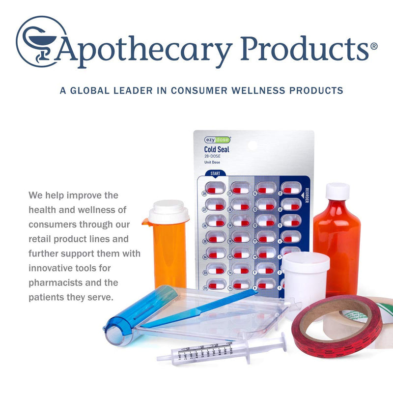 [Australia] - Apothecary Products Precision & Packaging Tape | For Labels on Dispenser Containers | 1 in Width | 72 Yards Length 