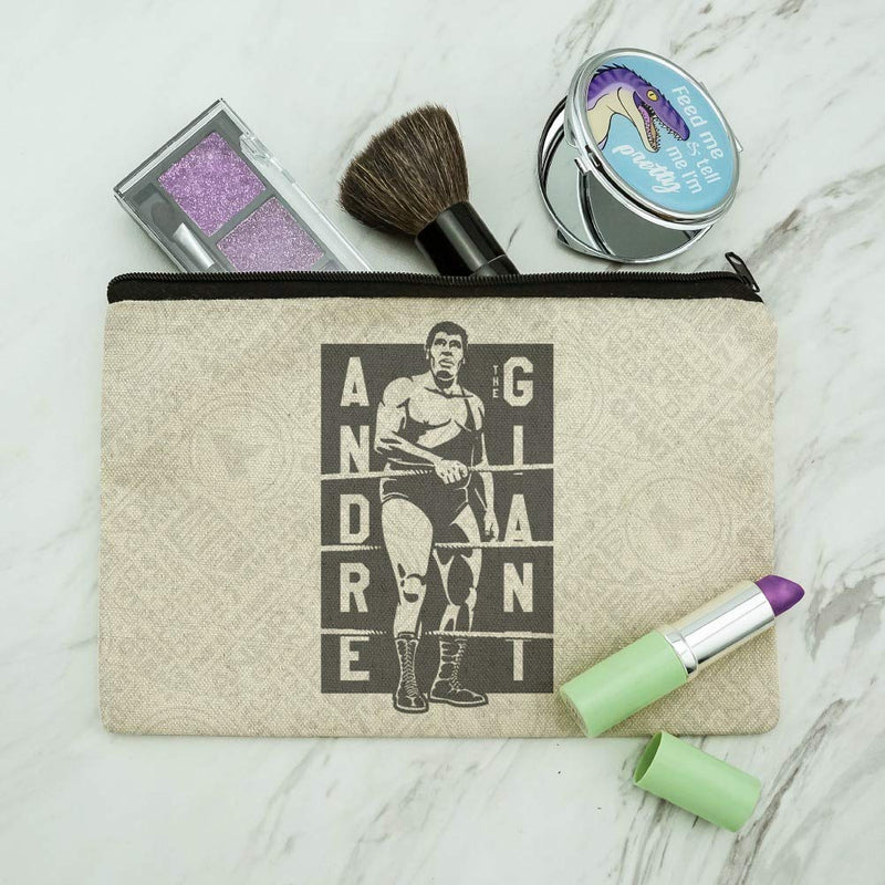 [Australia] - WWE Andre the Giant Giant Stamp Makeup Cosmetic Bag Organizer Pouch 